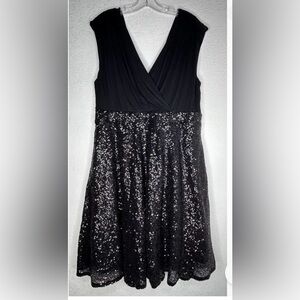 Torrid black sequin special occasion dress 14